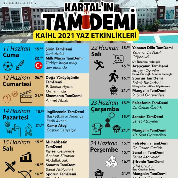 '21 Yaz Etkinlikleri