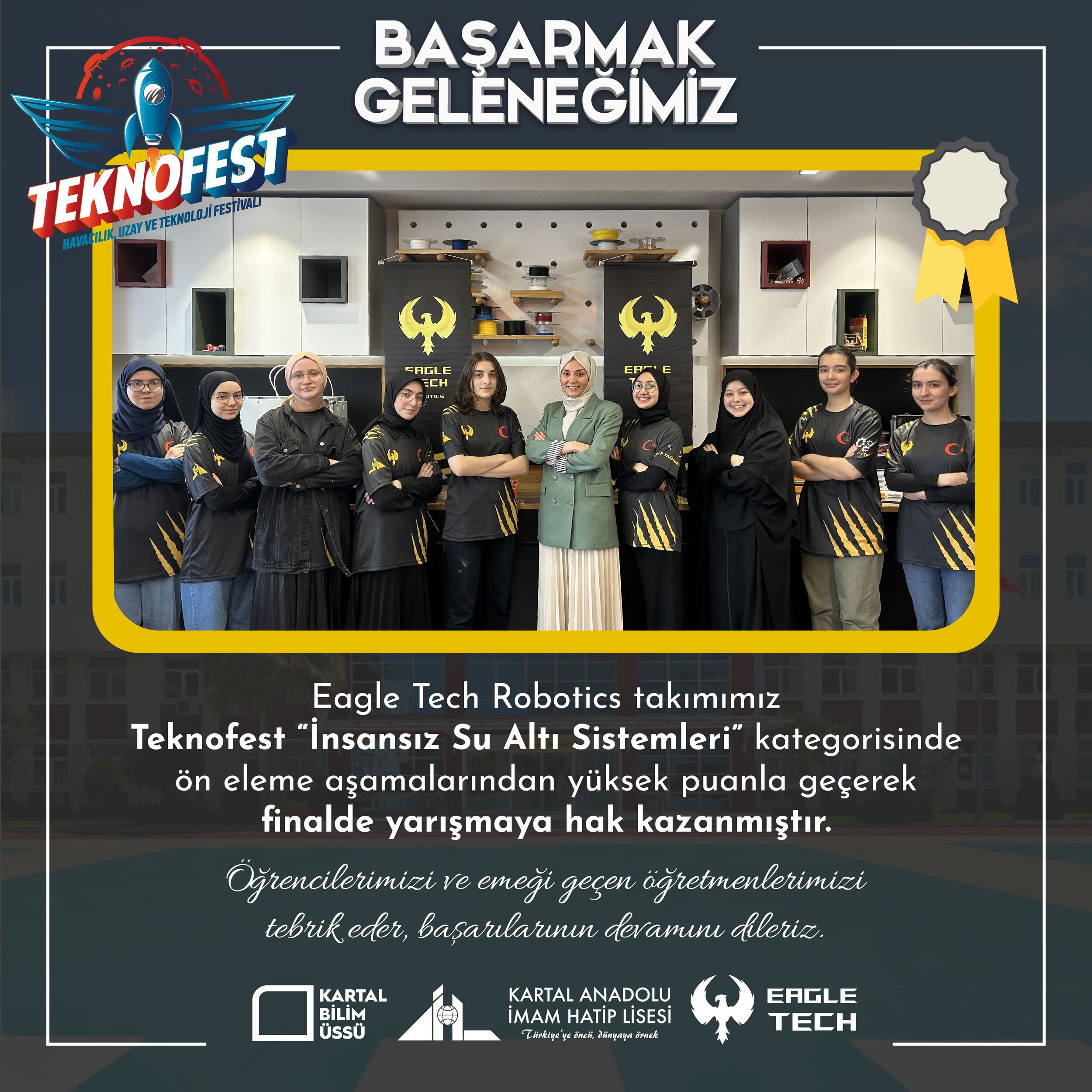 Eagle Tech Robotics Takımımız Teknofest Finalinde