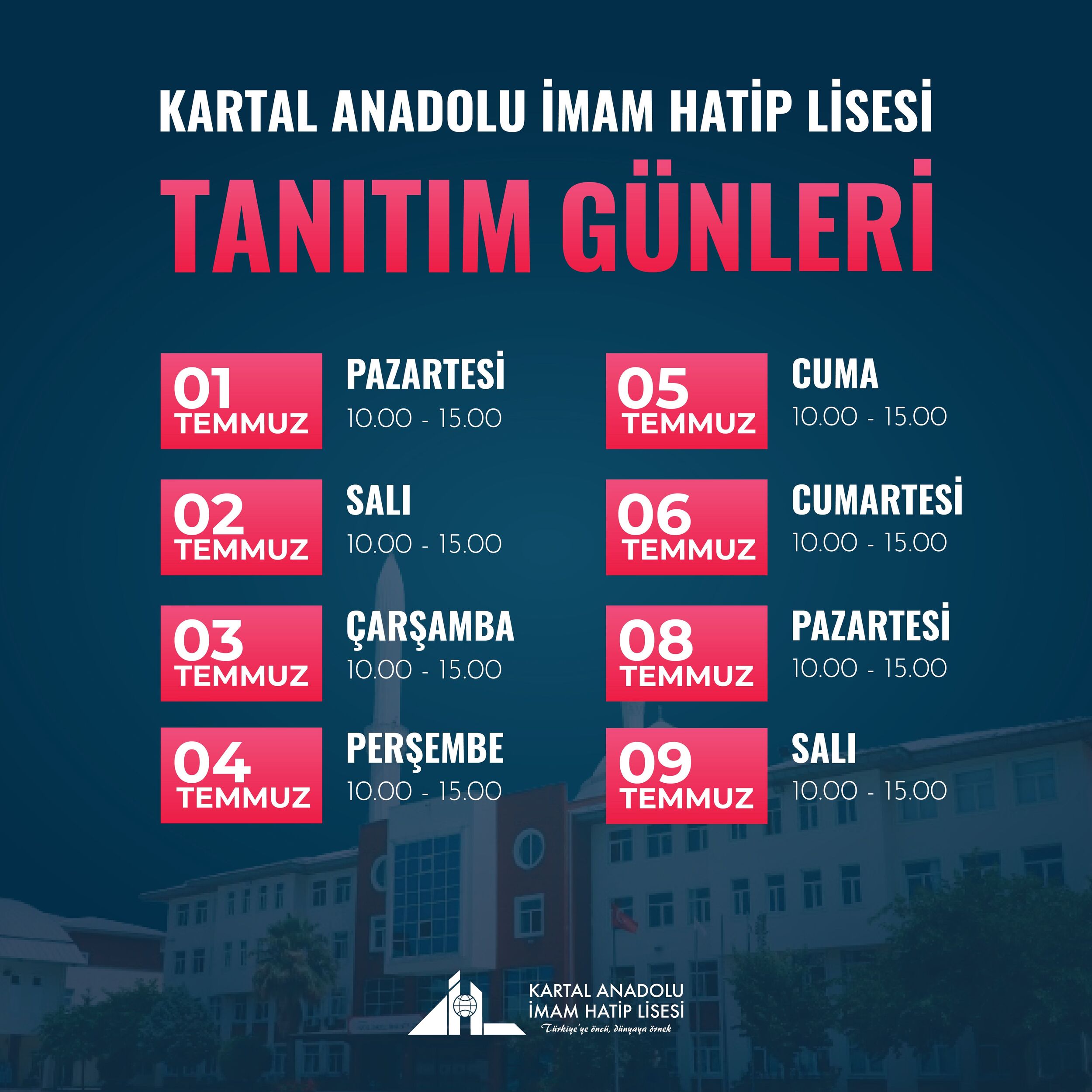 Kartal AİHL Tanıtım Günleri Başlıyor 📢